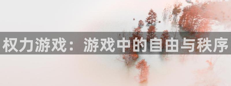 杏宇娱乐登录官网下载安装：权力游戏：游戏中的自由与秩序