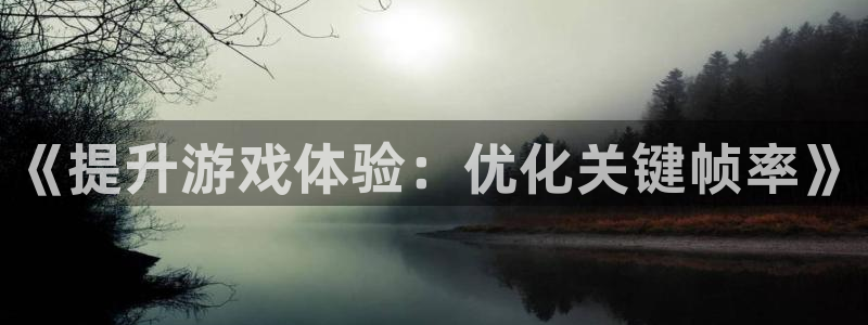 杏宇娱乐登录官网下载手机版：《提升游戏体验：优化关键帧率》