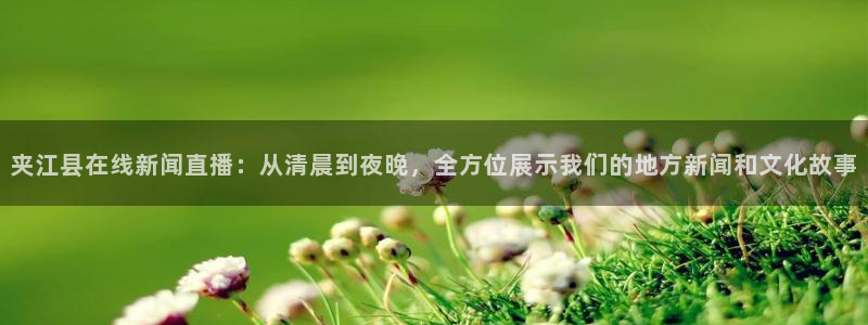 飞速体育：夹江县在线新闻直播：从清晨到夜晚，全方位展示我们的地方新闻和文化故事